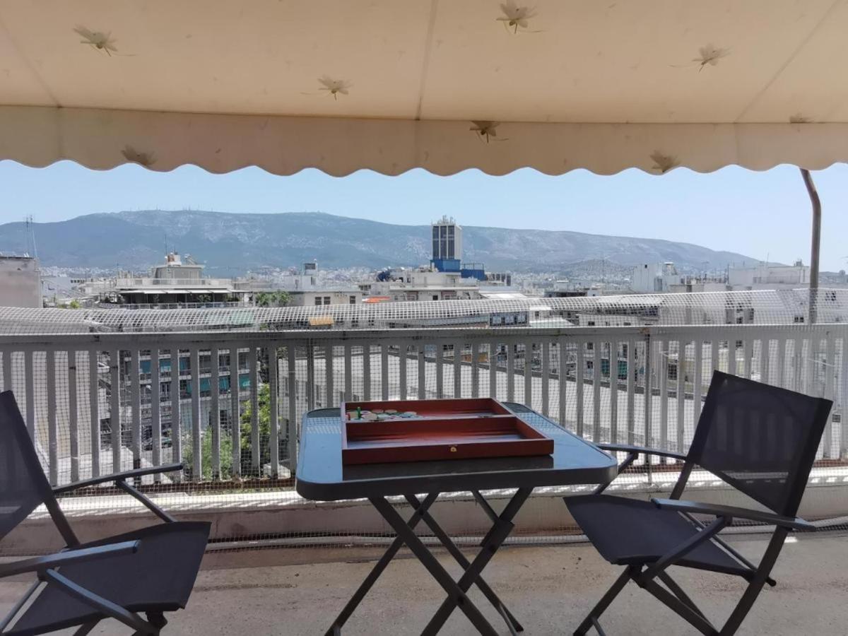 Penthouse Spacious W Super Wifi & Terrace, 2 Min From Metro أثينا المظهر الخارجي الصورة